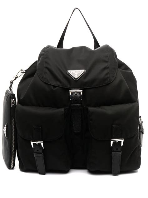 prada re-nylon medium backpack with pouch|Prada nylon backpack price.